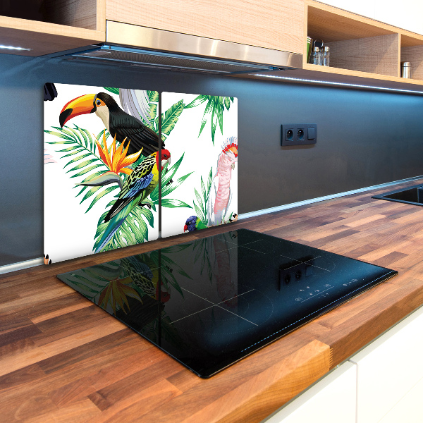 Chopping board Tropical birds