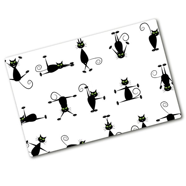 Chopping board Cats illustration