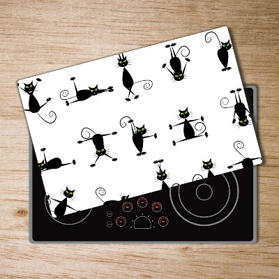 Chopping board Cats illustration