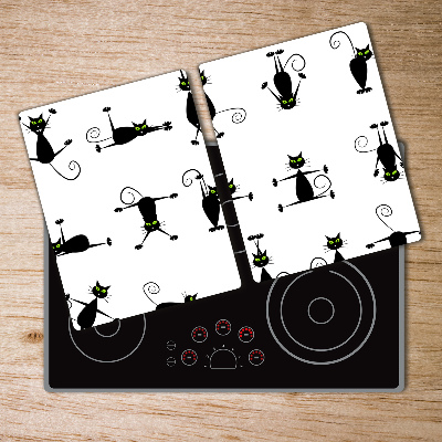 Chopping board Cats illustration