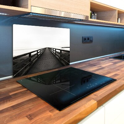 Chopping board glass Wooden pier architecture