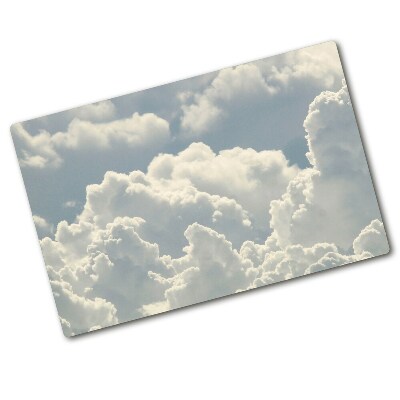 Chopping board glass Clouds