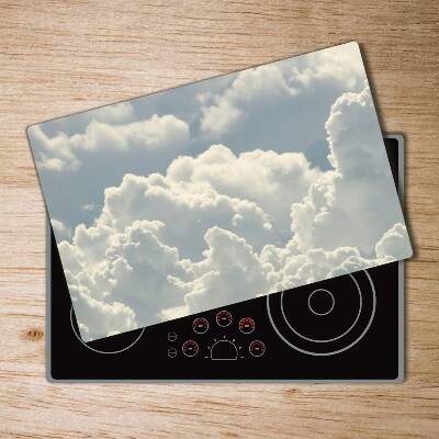 Chopping board glass Clouds