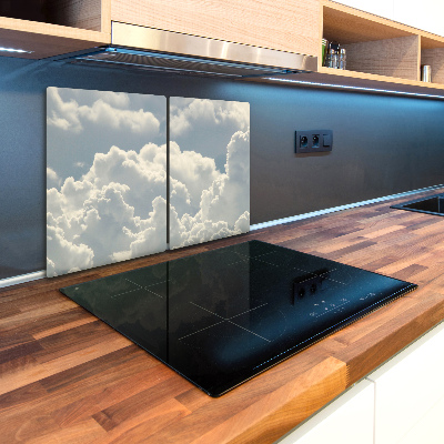 Chopping board glass Clouds