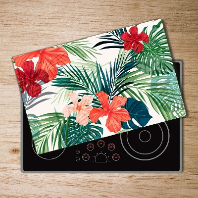 Chopping board glass Tropical