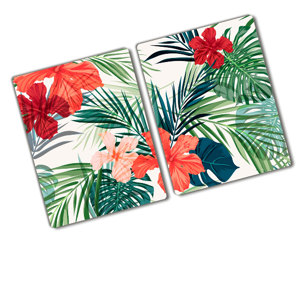 Chopping board glass Tropical