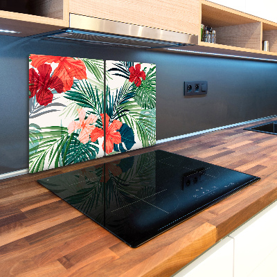 Chopping board glass Tropical