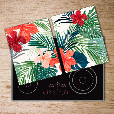 Chopping board glass Tropical