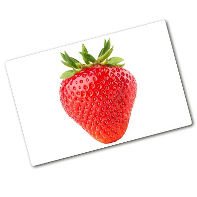 Chopping board glass Strawberry