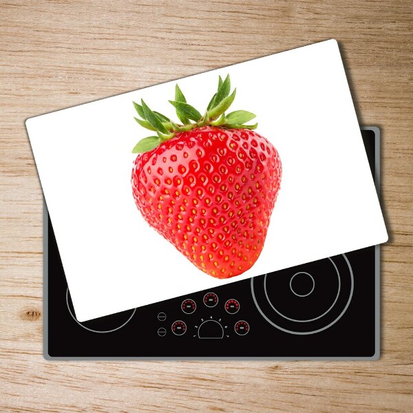 Chopping board glass Strawberry