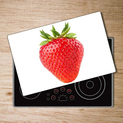 Chopping board glass Strawberry