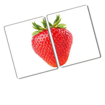 Chopping board glass Strawberry