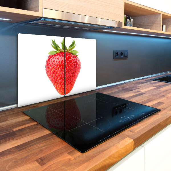 Chopping board glass Strawberry