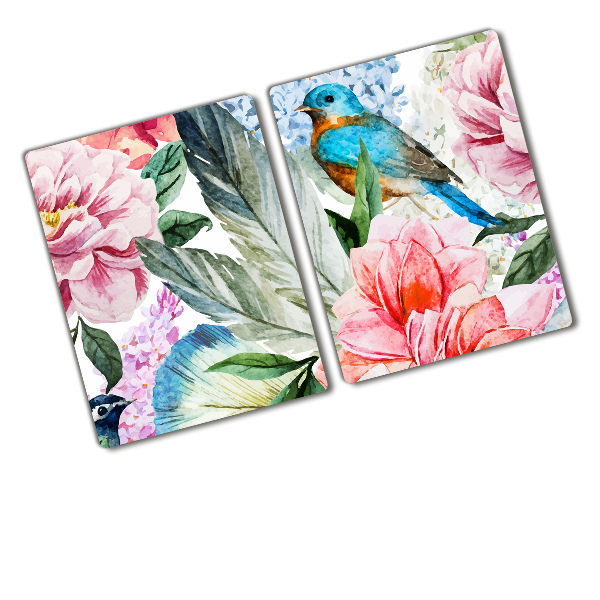 Cutting board Flowers and birds