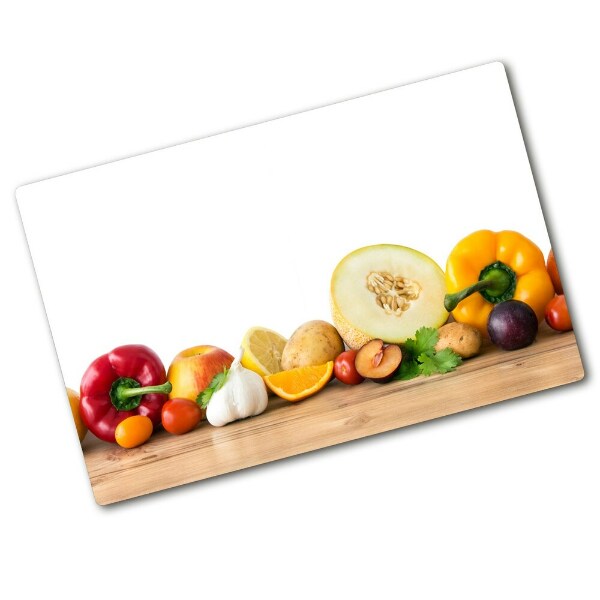 Chopping board glass Fruits and vegetables