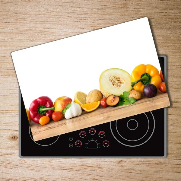 Chopping board glass Fruits and vegetables