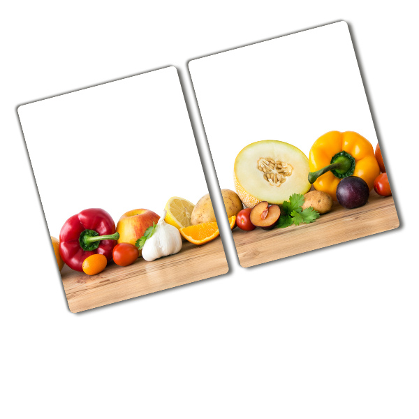 Chopping board glass Fruits and vegetables