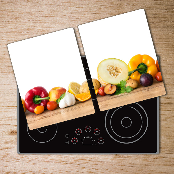 Chopping board glass Fruits and vegetables