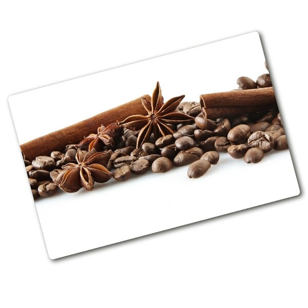 Chopping board Cinnamon coffee beans