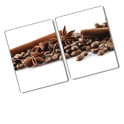 Chopping board Cinnamon coffee beans