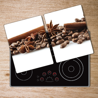 Chopping board Cinnamon coffee beans