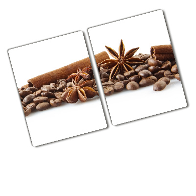 Chopping board Cinnamon coffee beans