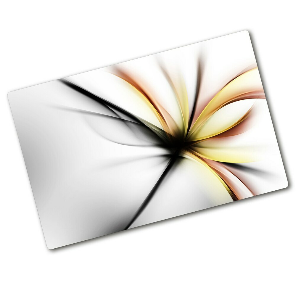 Chopping board glass Flower abstraction