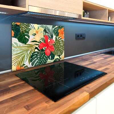 Glass chopping board Hawaiian