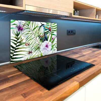 Chopping board glass Tropics toucan