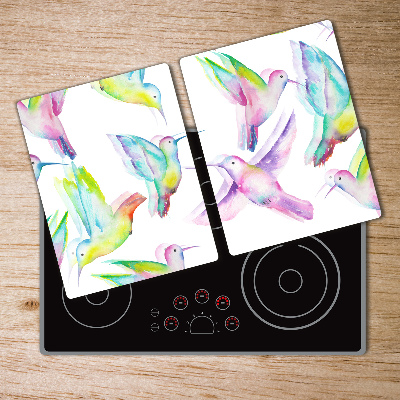 Chopping board glass Hummingbird