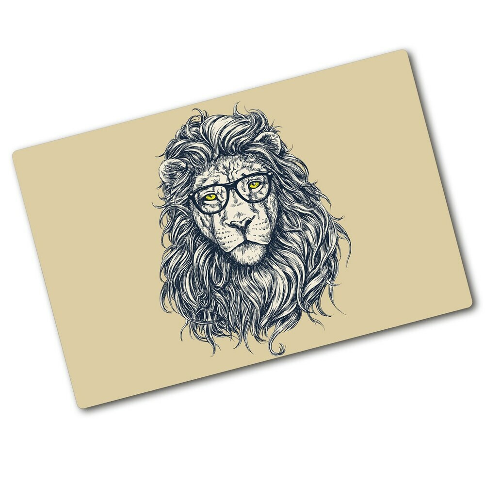 Chopping board Hipster lion