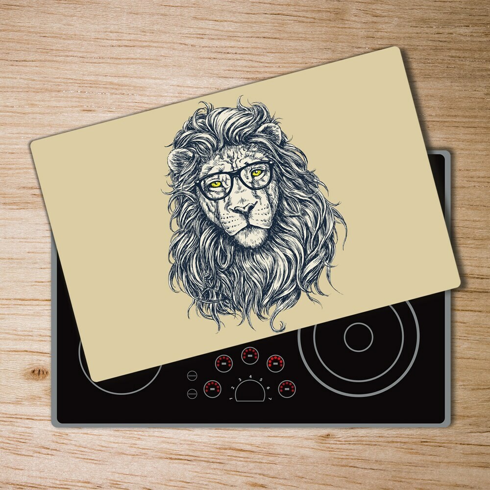 Chopping board Hipster lion