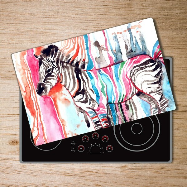 Chopping board Colorful zebra