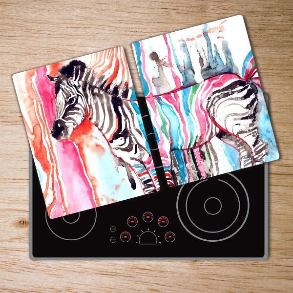 Chopping board Colorful zebra