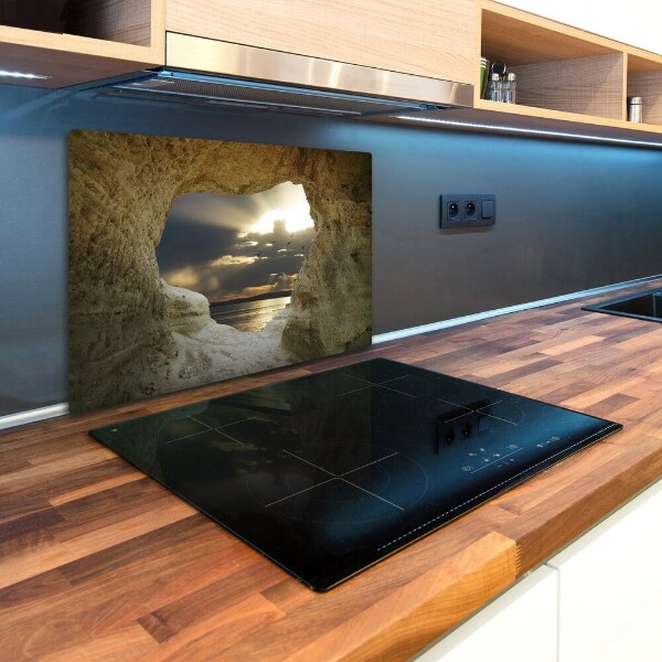 Chopping board glass Coastal cave