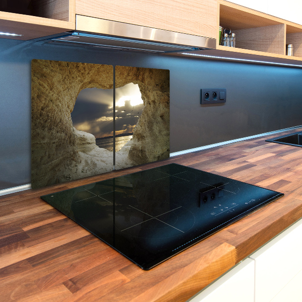 Chopping board glass Coastal cave