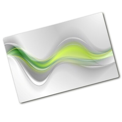 Glass chopping board Wave abstraction