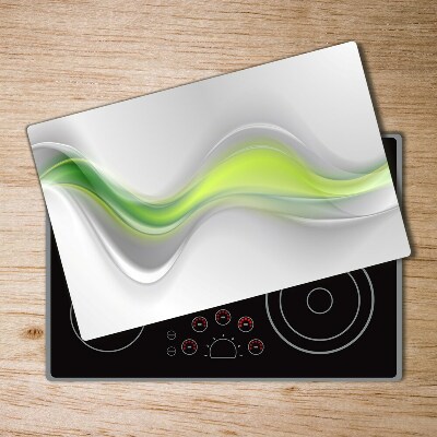 Glass chopping board Wave abstraction