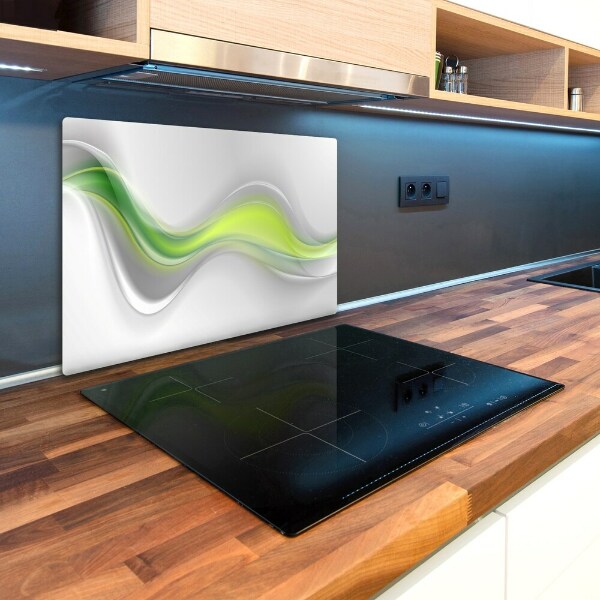 Glass chopping board Wave abstraction