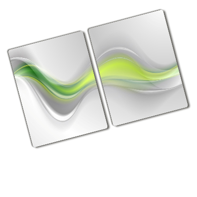 Glass chopping board Wave abstraction