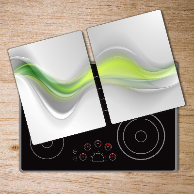 Glass chopping board Wave abstraction