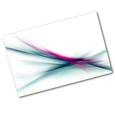 Glass chopping board Wave abstraction