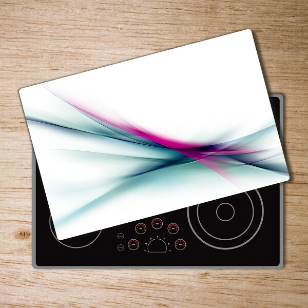 Glass chopping board Wave abstraction