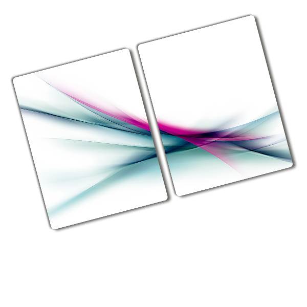 Glass chopping board Wave abstraction