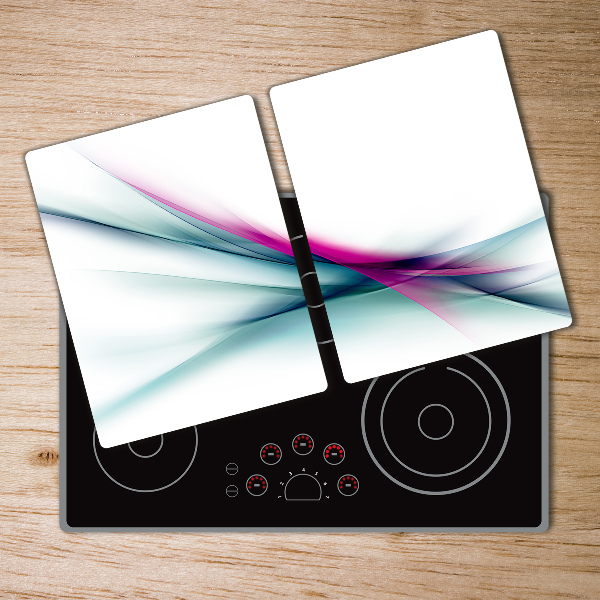 Glass chopping board Wave abstraction