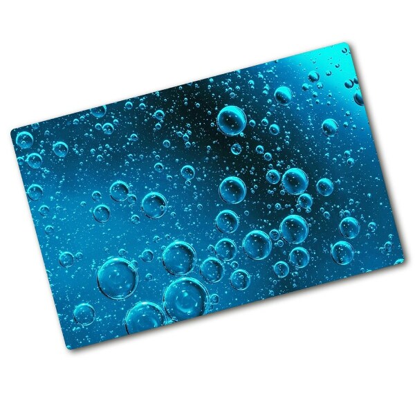 Chopping board glass Bubbles under water