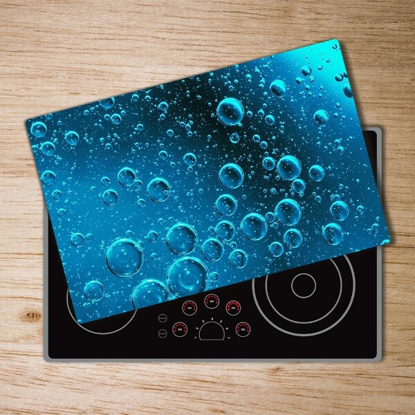 Chopping board glass Bubbles under water