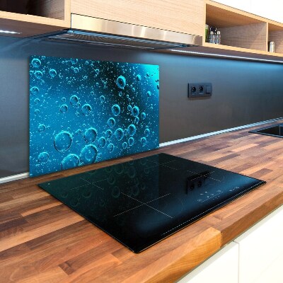 Chopping board glass Bubbles under water