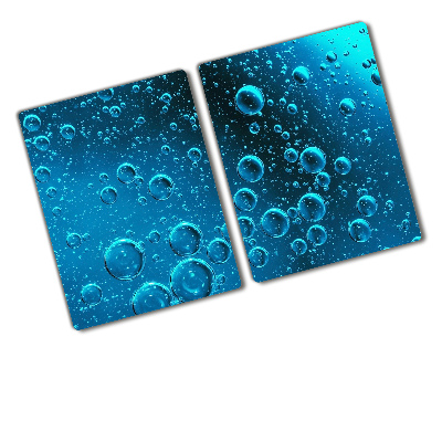 Chopping board glass Bubbles under water