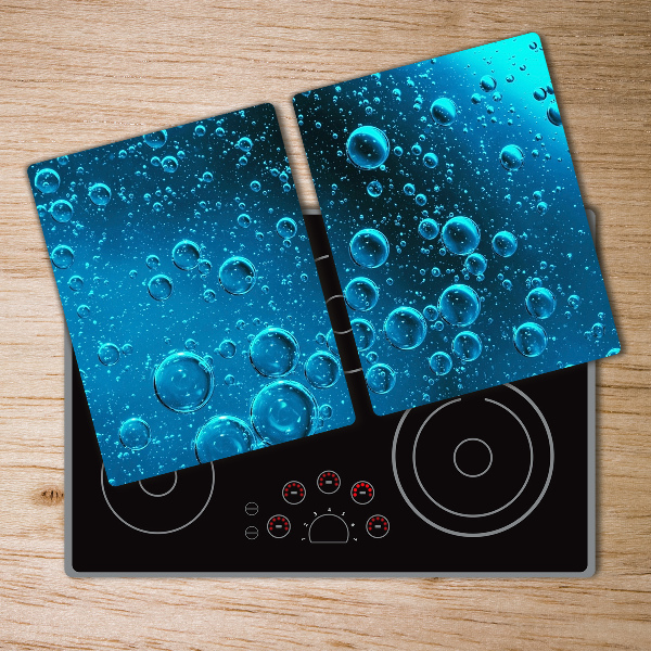 Chopping board glass Bubbles under water